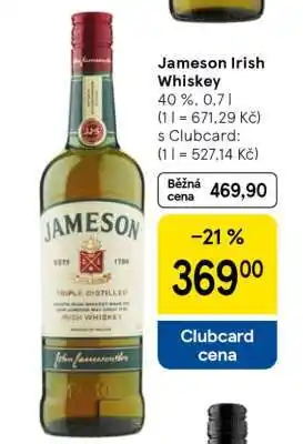 Tesco JAMESON Irish whiskey nabídka