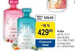 Tesco H Gin nabídka