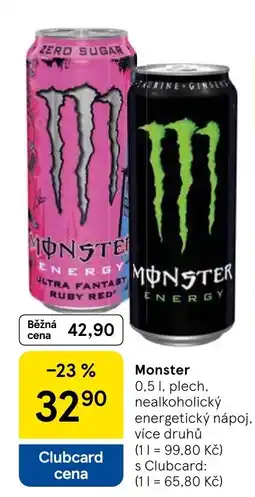 Tesco Monster nabídka