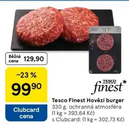 Tesco Tesco Finest Hovězí burger nabídka