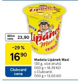 Tesco Madeta Lipánek Maxi nabídka