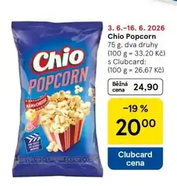 Tesco Chio Popcorn nabídka