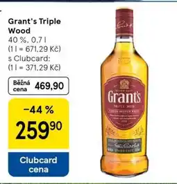 Tesco Grant‘s Triple Wood nabídka