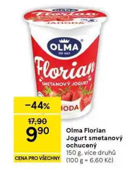 Tesco Olma Florian Jogurt smetanový ochucený nabídka