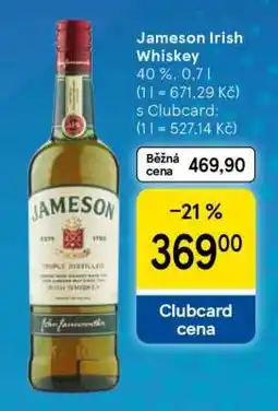Tesco Jameson Irish Whiskey nabídka