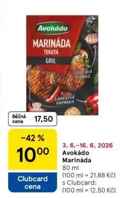 Tesco Avokádo Marináda nabídka
