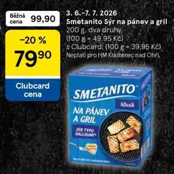 Tesco Smetanito Sýr na pánev a gril nabídka