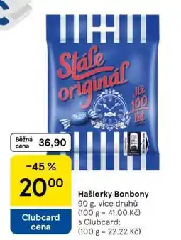 Tesco Hašlerky bonbóny nabídka