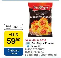 Tesco Don Peppe Plněné knedlíky nabídka