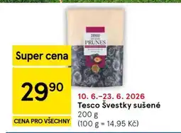 Tesco Tesco Švestky sušené nabídka