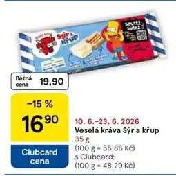 Tesco Veselá kráva Sýr a Křup nabídka