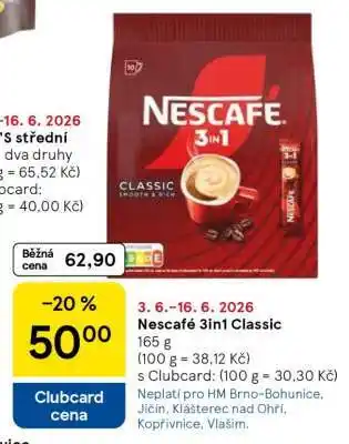 Tesco Nescafé 3in1 Classic nabídka