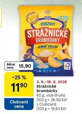 Tesco Strážnické brambůrky nabídka