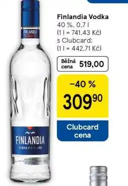 Tesco Finlandia Vodka nabídka