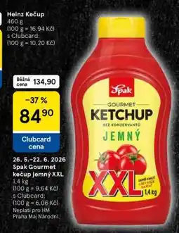 Tesco Spak Gourmet kečup jemný XXL nabídka