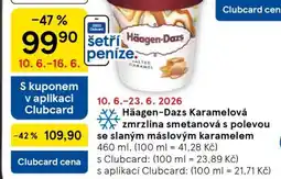 Tesco Häagen-Dazs Karamelová zmrzlina smetanová s polevou se slaným máslovým karamelem nabídka