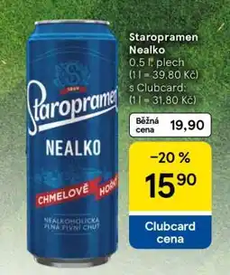 Tesco Staropramen Nealko nabídka