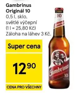 Tesco Gambrinus Originál 10 nabídka