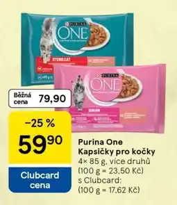 Tesco Purina ONE Kapsičky pro kočky nabídka