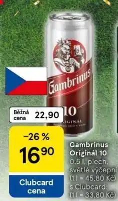 Tesco Gambrinus Originál 10 nabídka