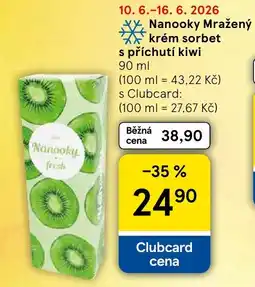 Tesco Nanooky Mražený krém sorbet s příchutí kiwi nabídka