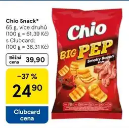 Tesco Chio Snack nabídka