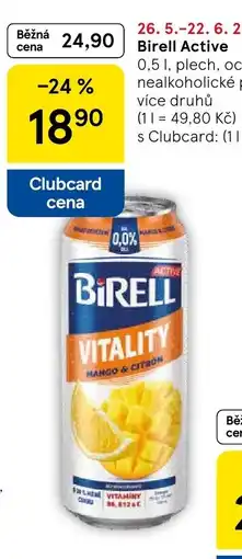 Tesco Birell Active nabídka