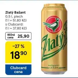 Tesco Zlatý Bažant nabídka