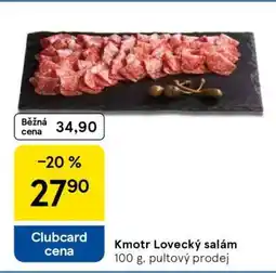 Tesco Kmotr Lovecký salám nabídka