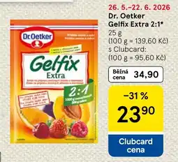 Tesco Dr. Oetker Gelfix extra 2 : 1 nabídka