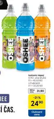 Tesco Oshee Isotonic nápoj nabídka