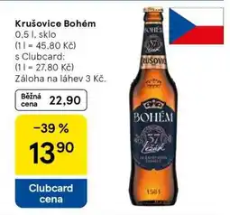 Tesco Krušovice Bohém nabídka