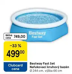 Tesco Bestway Fast Set Nafukovací kruhový bazén nabídka