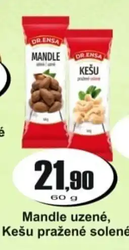 Adam Mandle uzené, Kešu pražené solené nabídka