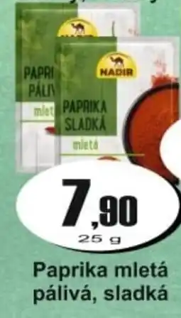 Adam Paprika mletá pálivá, sladká nabídka