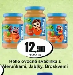 Adam Hello ovocná svačinka s Meruňkami, Jablky, Broskvemi nabídka