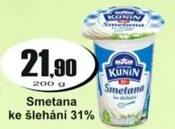 Adam KUNIN Smetana ke šlehání 31% nabídka