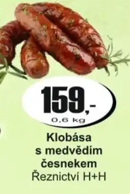 Adam Klobása s medvědím česnekem nabídka