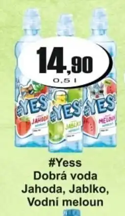 Adam #Yess Dobrá voda Jahoda, Jablko, Vodní meloun nabídka