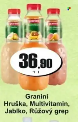 Adam Granini Hruška, Multivitamin, Jablko, Růžový grep nabídka