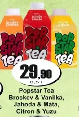 Adam Popstar Tea Broskev & Vanilka, Jahoda & Máta, Citron & Yuzu nabídka