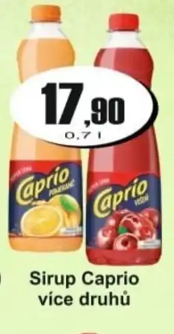 Adam Sirup Caprio nabídka