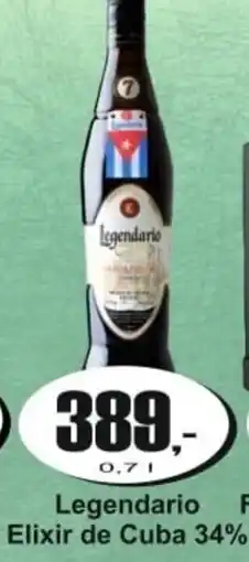 Adam Legendario Elixir de Cuba 34% nabídka
