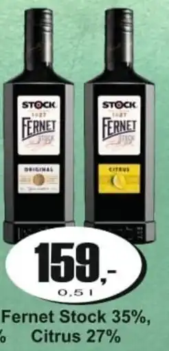 Adam Fernet Stock 35%, Citrus 27% nabídka