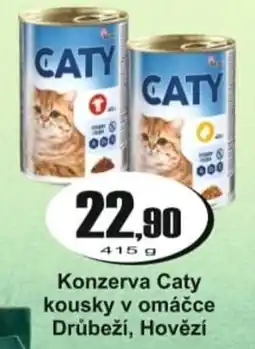 Adam Konzerva Caty kousky v omáčce Drůbeží, Hovězí nabídka
