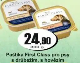 Adam Paštika First Class pro psy s drůbežím, s hovězím nabídka