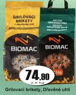 Adam Grilovací brikety, Dřevěné uhlí nabídka