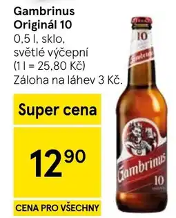 Tesco Gambrinus Originál 10 nabídka