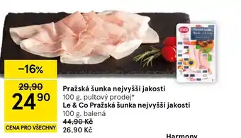 Tesco Pražská šunka nejvyšší jakosti nabídka
