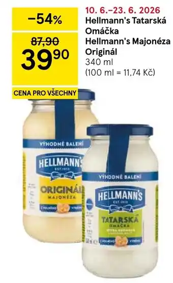 Hellmann's Tatarská Omáčka Hellmann's Majonéza Originál